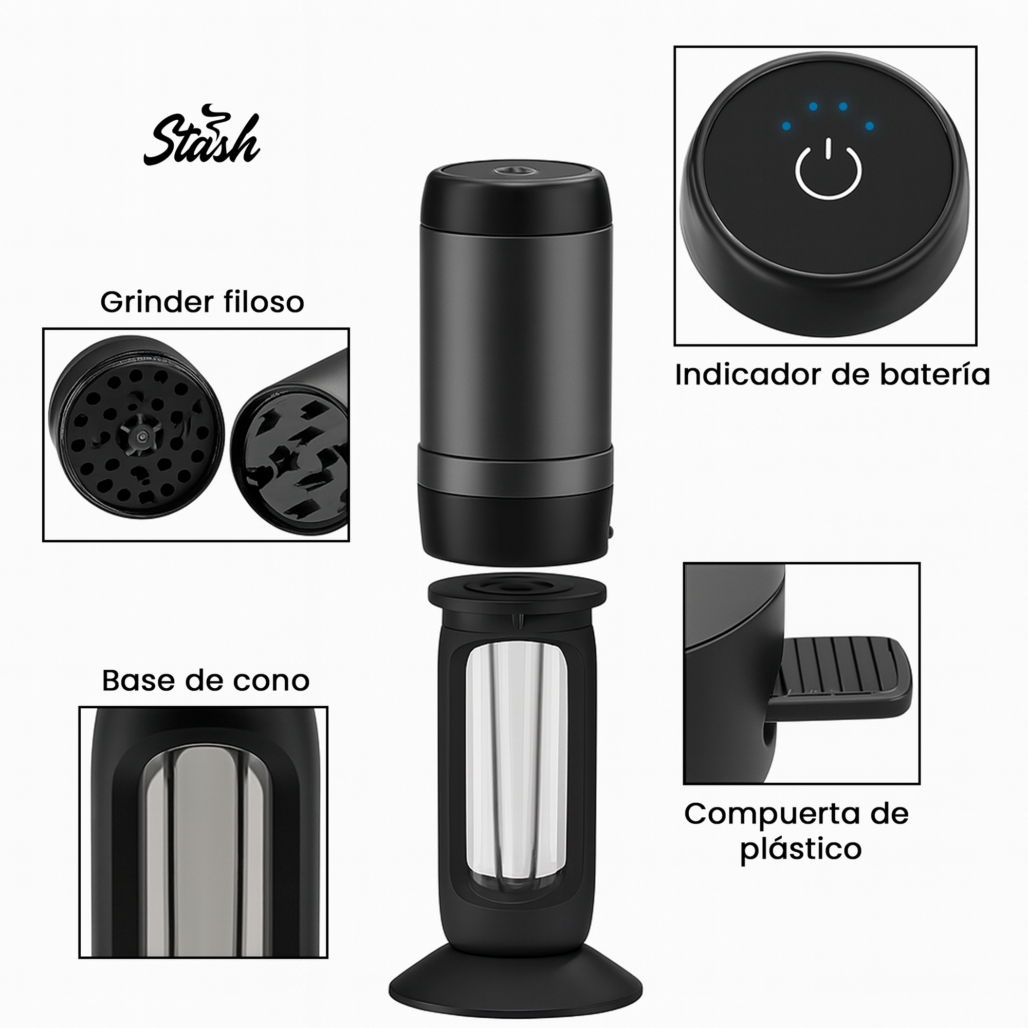 Grinder Electrico + Base para Cono + Kit de Limpieza JOUGE